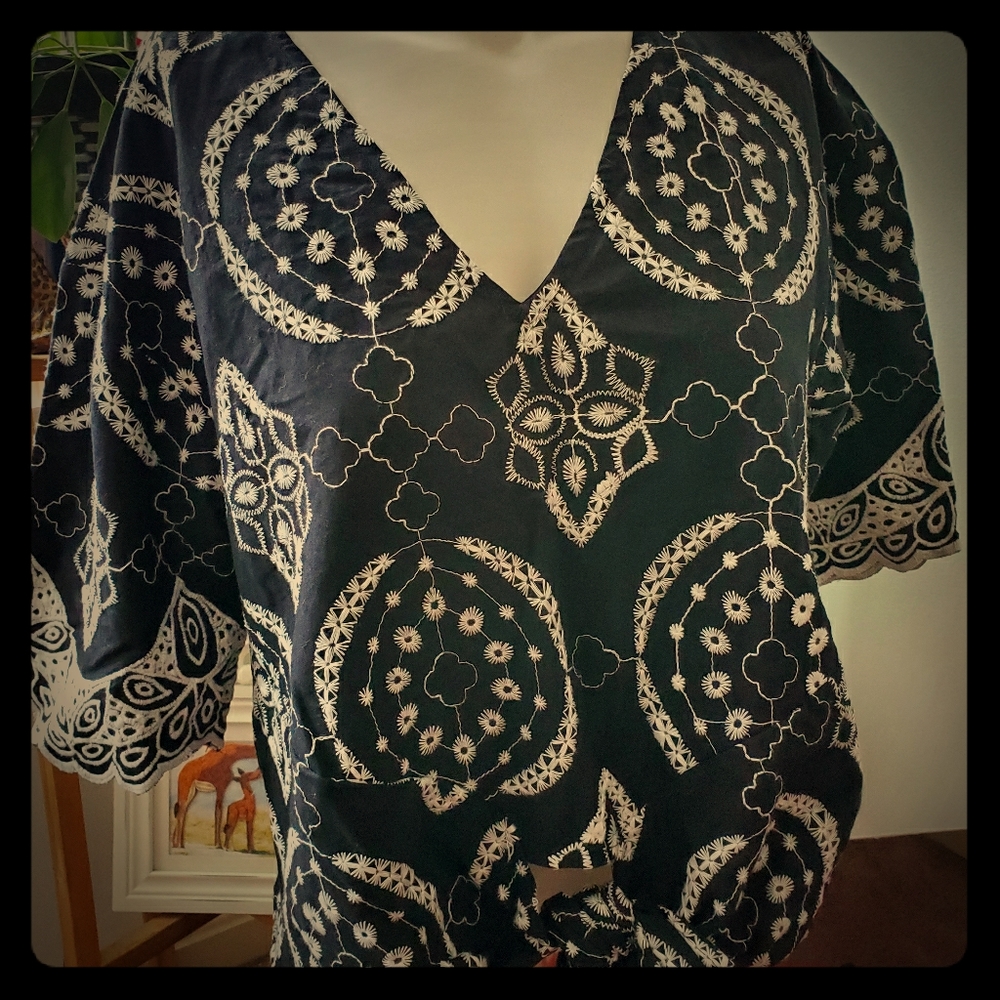 Eyelet Tie Top